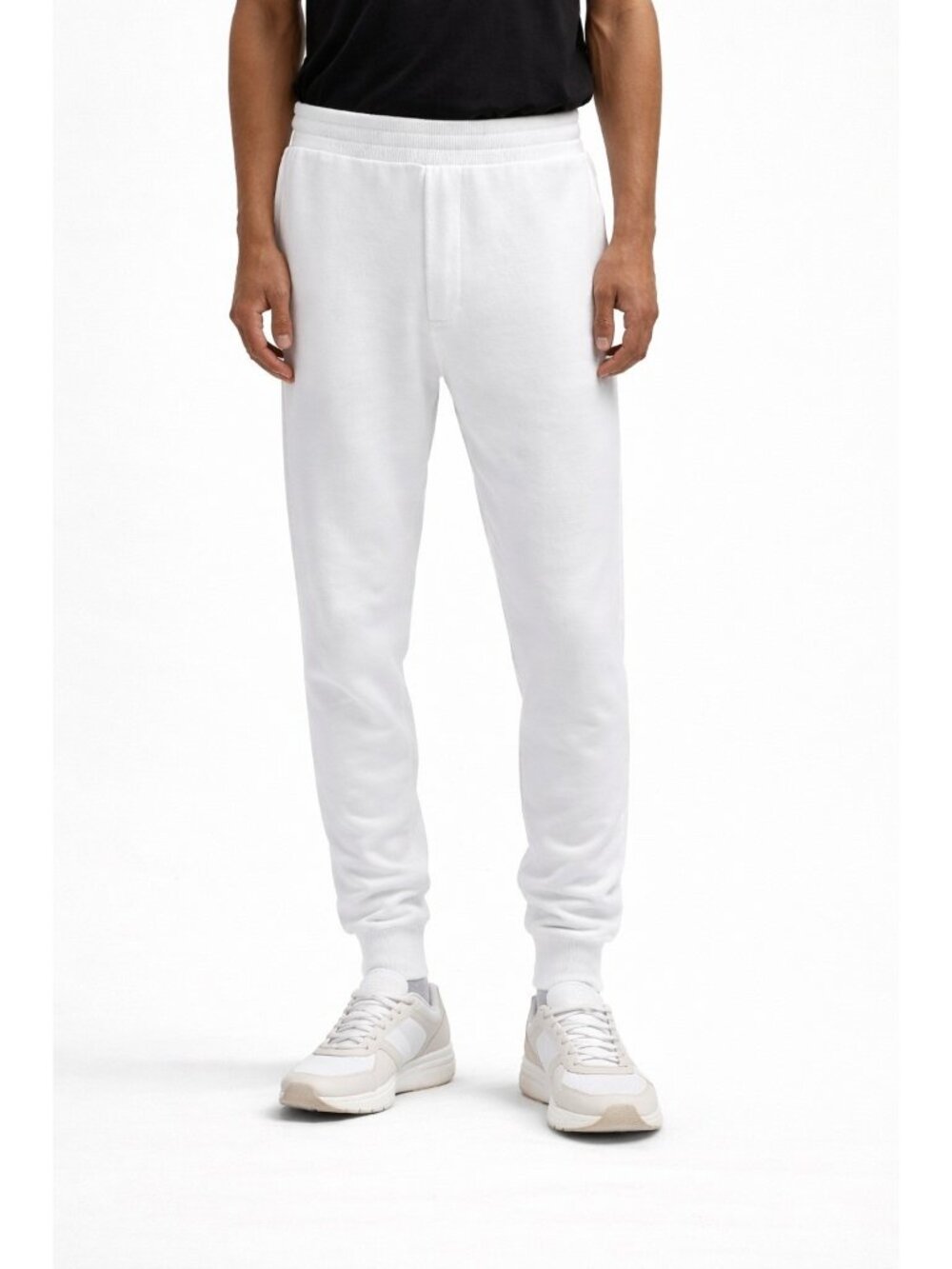 Helmut Lang  Mens Size XL White Logo Jogger Sweatpants NEW